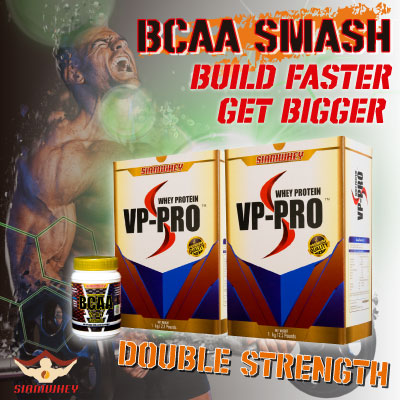 BCAA SMASH โปรตีนเพิ่มมวล พร้อมกรดอะมิโน - Click ที่ภาพเพื่อปิด