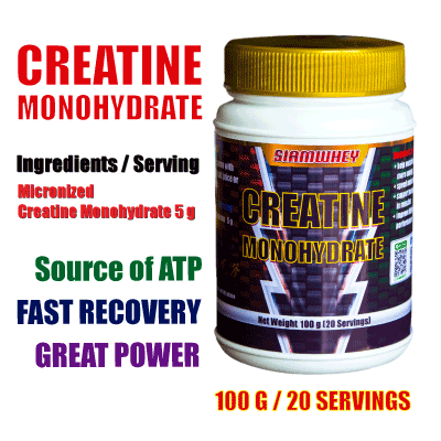 Micronized Creatine Monohydrate ขนาด 100 กรัม