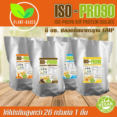 ISO-PRO90 โปรตีนถั่วเหลือง ขนาด 2.2 ปอนด์